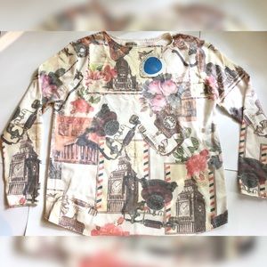 Graphic sweater, size S